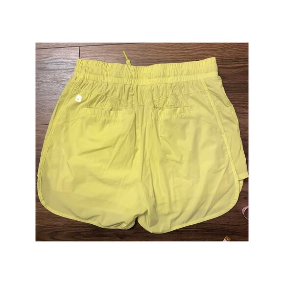 EUC BuffBunny high waisted lime neonish yellow green Tiki flo shorts sz: M - Picture 7 of 11